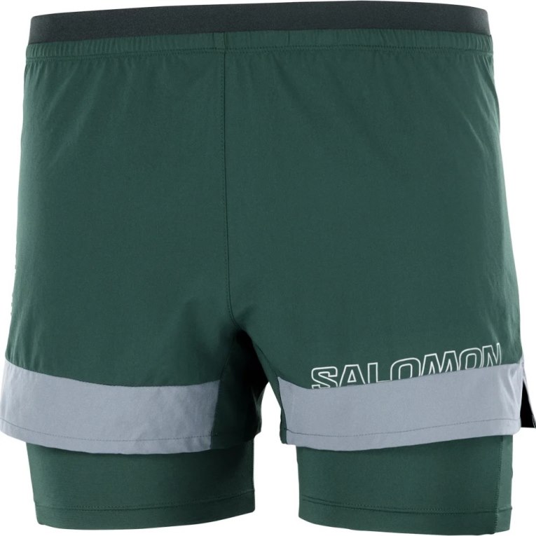 Calções Salomon Cross 2in1 Masculino Verdes | PT M73291